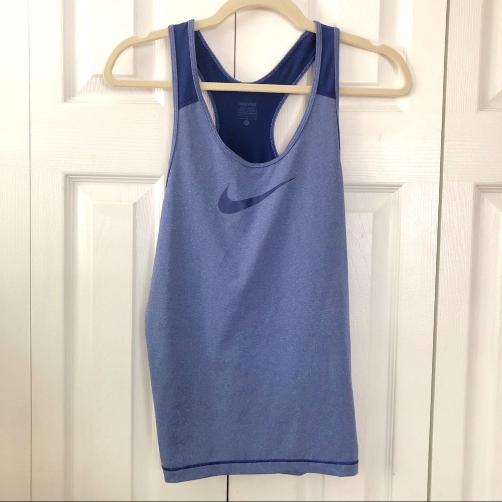 NIKE Dri-Fit Purple Racerback Tank Top L - Picture 1 of 5